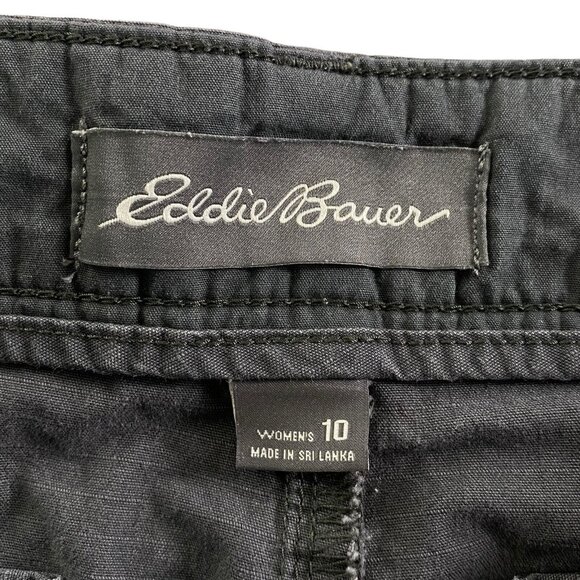 EDDIE BAUER Women Mid Rise Shorts Sz 10 Gray Hiking Outdoors Casual 38-8 - Picture 3 of 9